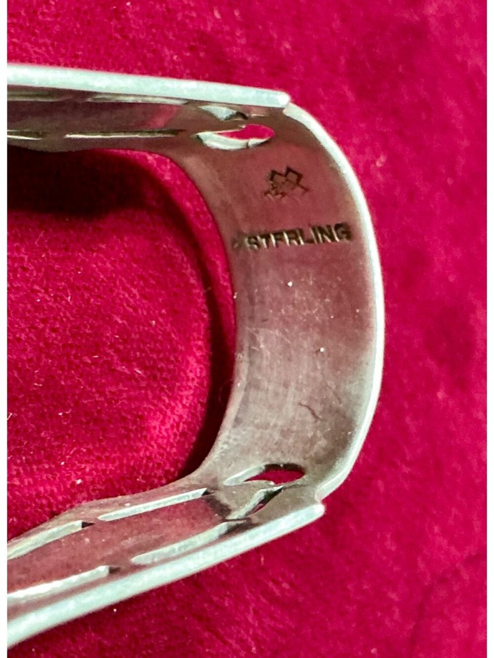 Vintage Sterling Silver Sugar Tongs R156 - Picture 3 of 3